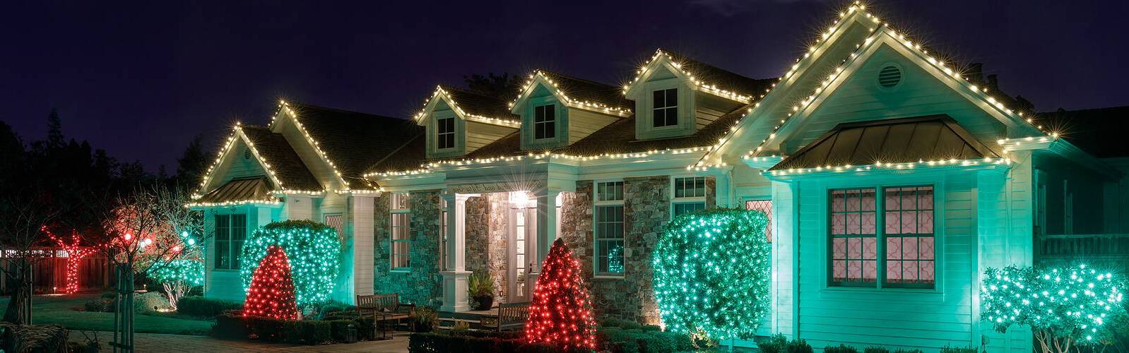 Christmas Light Installation | Milledge Roofing Company